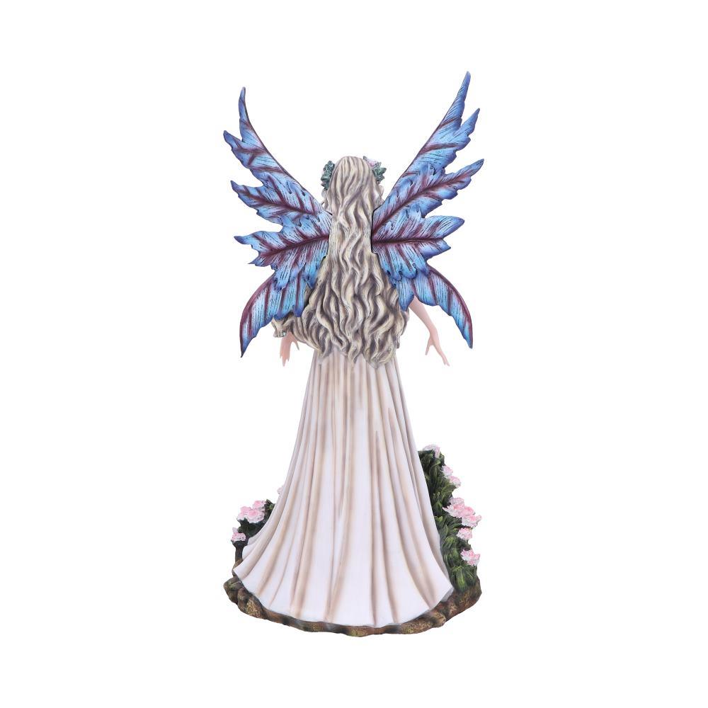 Mystical Woodland Fantasy Forest Fairy Sculpture Floral Figurine Gothic Wings Art