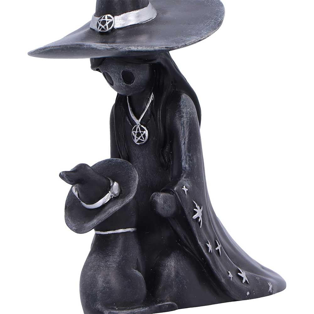 Little Souls Twilight Witch Figurine Gothic Girl Cat Moon Magic Ornament Decor