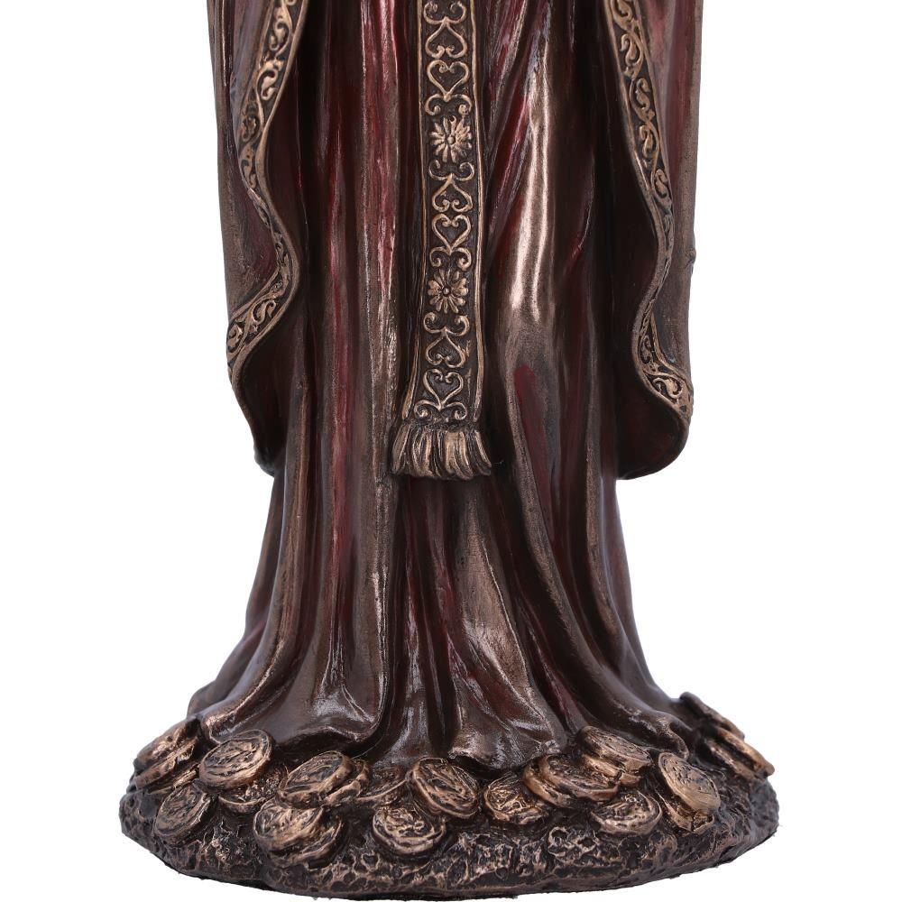 Santa Muerte Bronze Figurine Santisima Muerte Statue 19cm Mexican Folk Saint Ornament