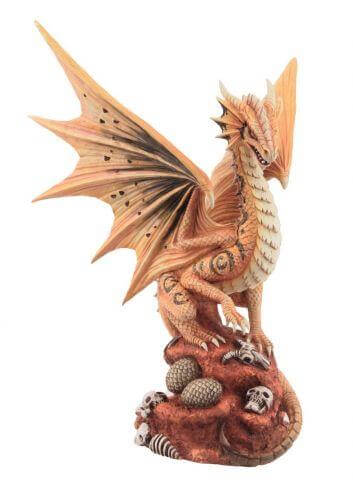 Desert Dragon Figurine by Anne Stokes | 28cm Resin Fantasy Statue | Unique Mythical Home Decor