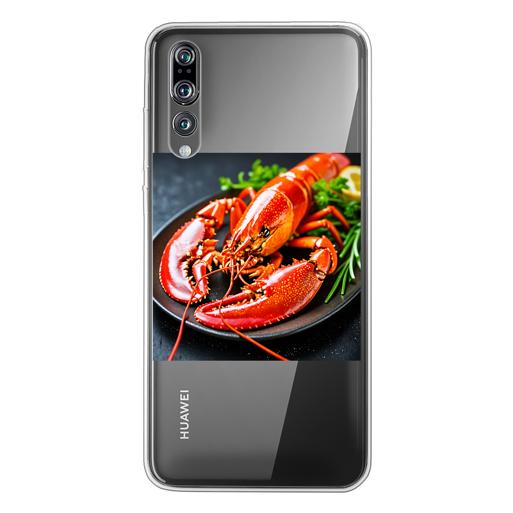 Food Back Printed Transparent Soft Phone Case