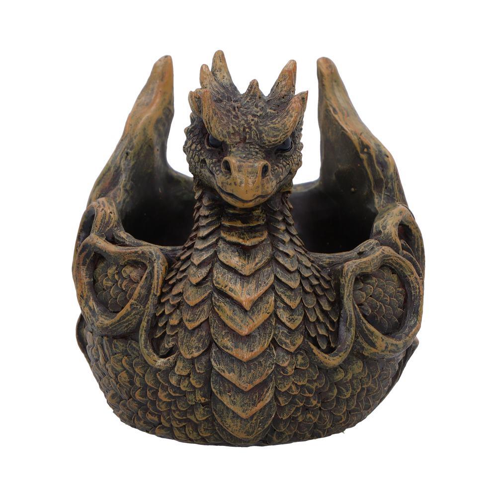 Mythical Dragon Treasure Dish Gothic Jewellery Holder Ornament Fantasy Sculpture