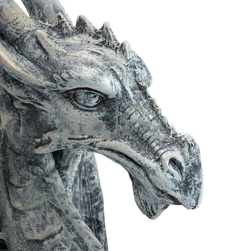 Medieval Flying Dragon Statue Gardening Outdoor Resin Dragon Crafts Ornaments