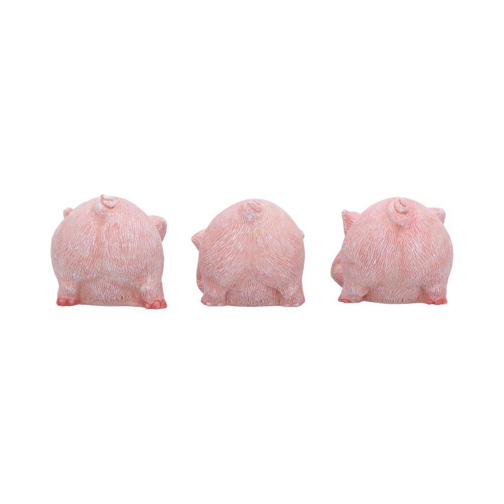 Three Wise Pigs Figurines Hear No, See No, Speak No Evil Cute Pig Ornaments Gift