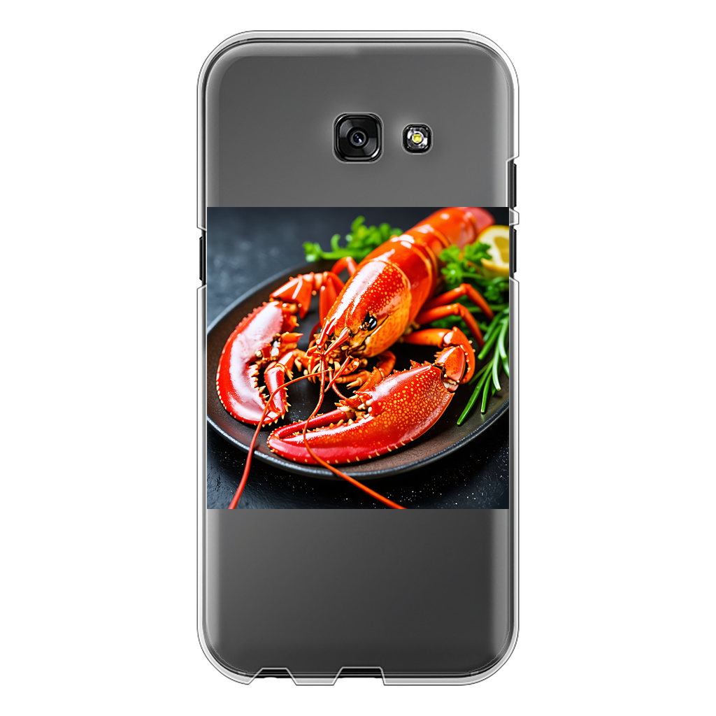 Food Back Printed Transparent Hard Phone Case