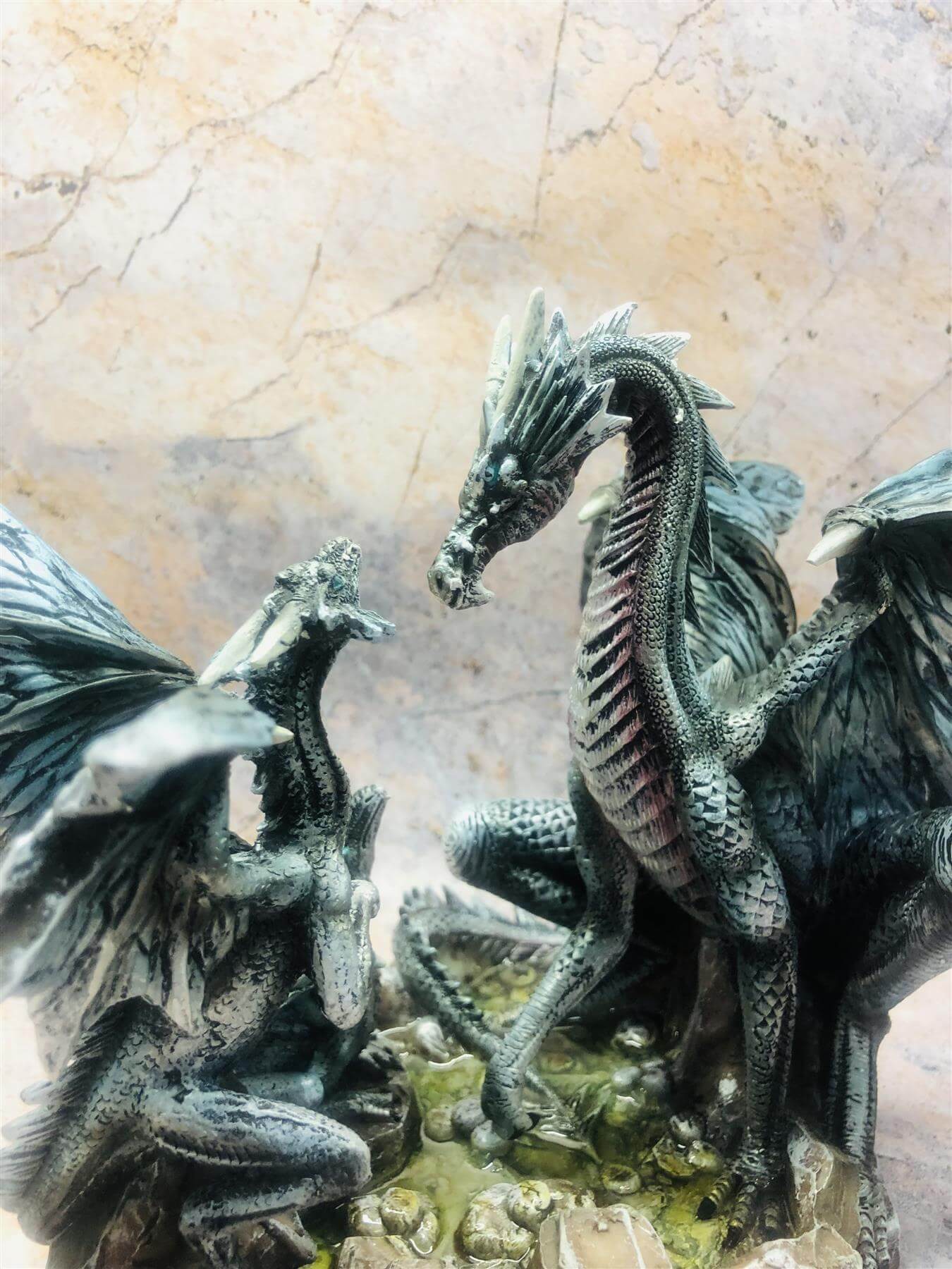 Mother Dragon Statue Fantasy Art Home Decor Sculpture