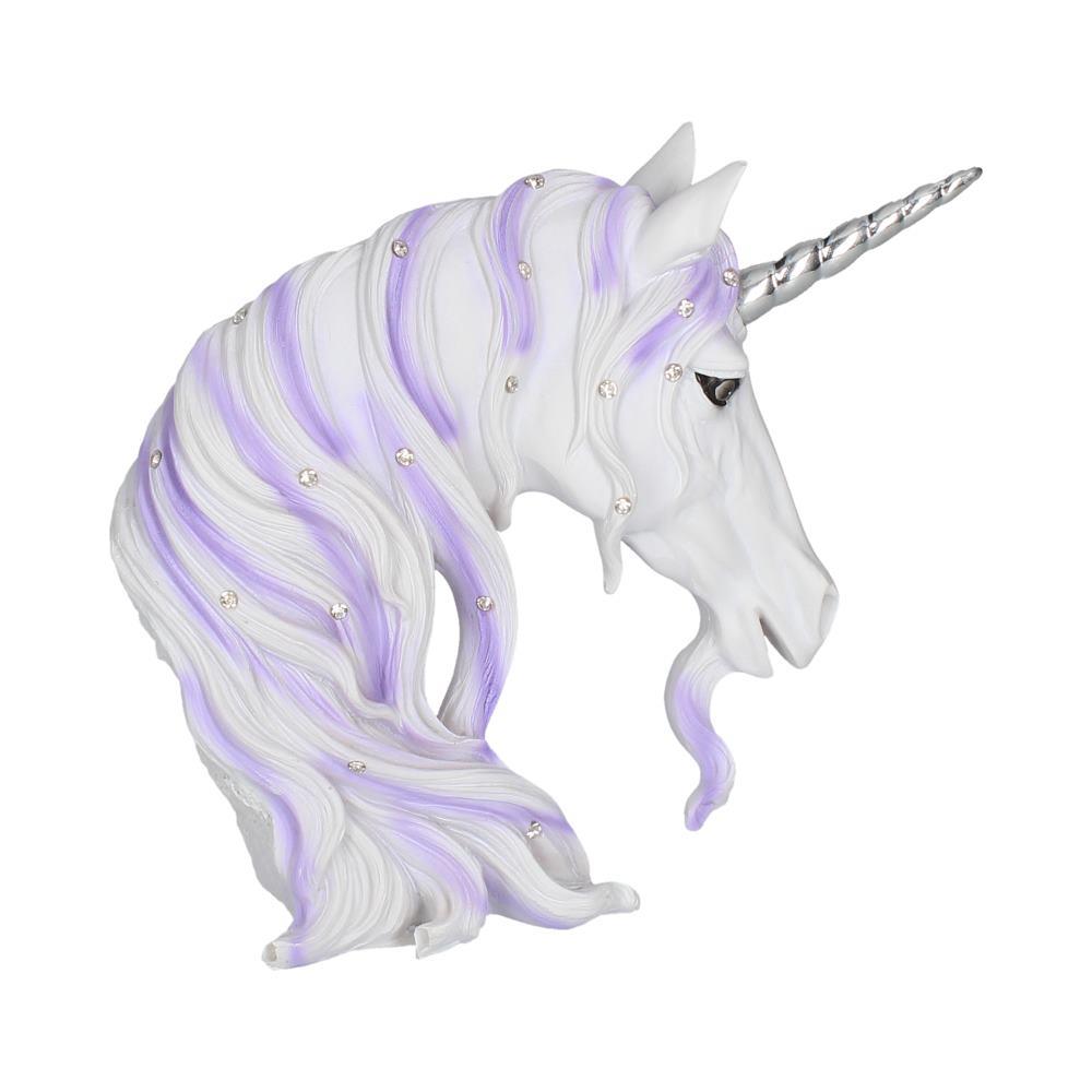 Enchanted Unicorn Bust Ornament Magical Fantasy Decor Mythical Creator Statue