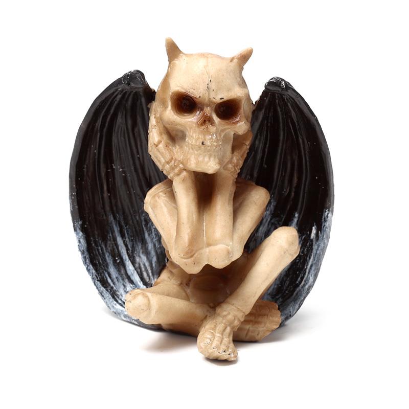 Three Wise Demons Figurines - Gothic Fallen Angels Devil Ornaments Resin Decor