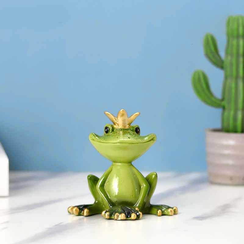 Yoga Frog Pastoral Resin Crafts Animal Ornaments