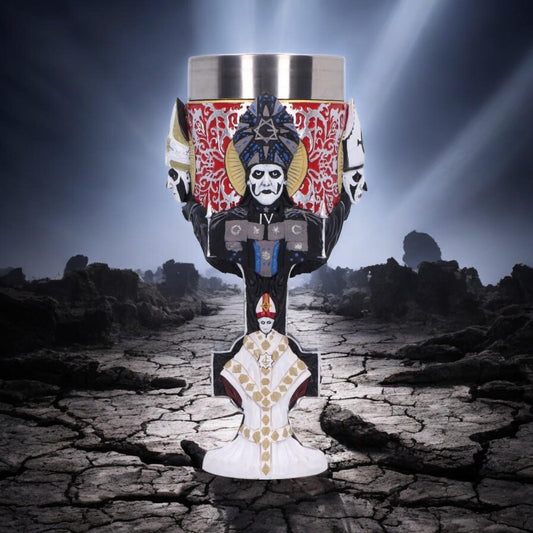 Ghost Papa Emeritus IV Goblet Occult Band Inspired Chalice Gothic Decor Heavy Metal Drinkware