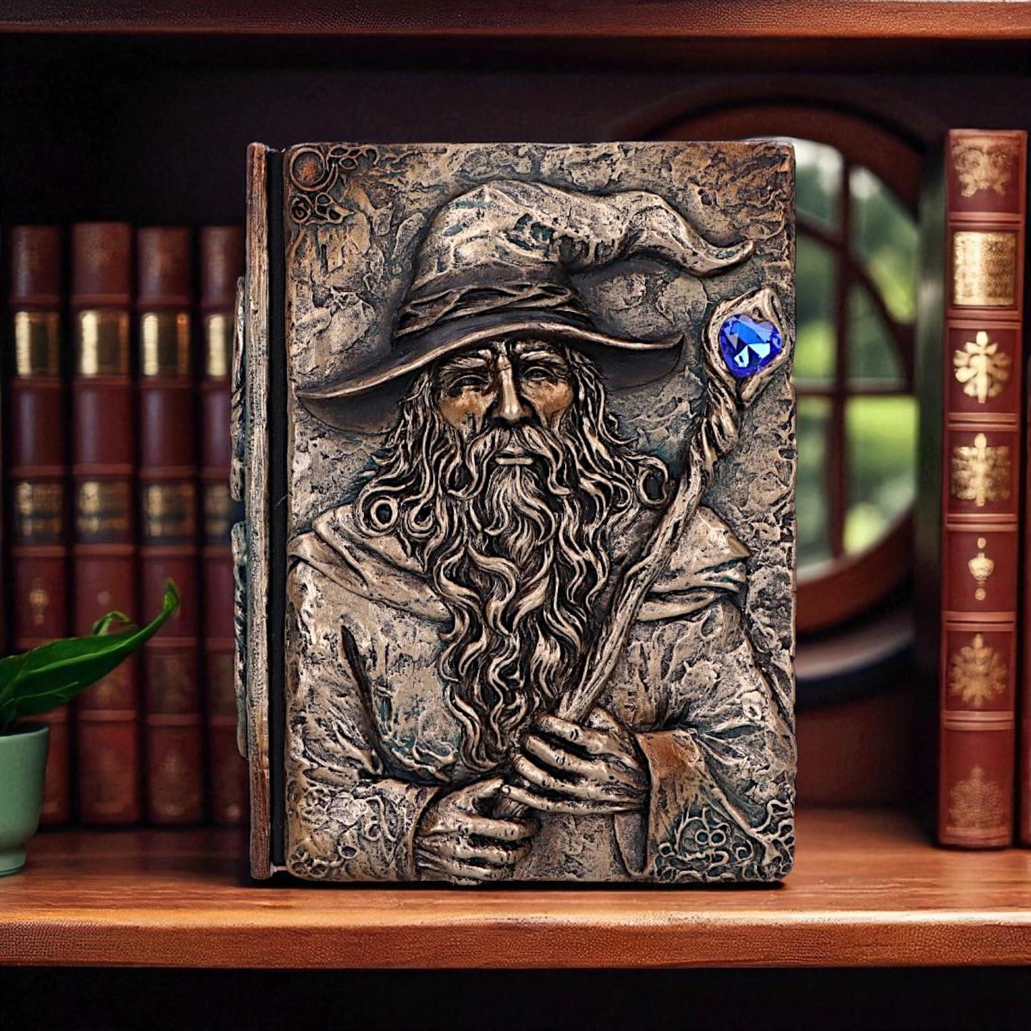 Fantasy Wizard Journal Grimoire Spell Book Magical Gothic Antique Note Pad