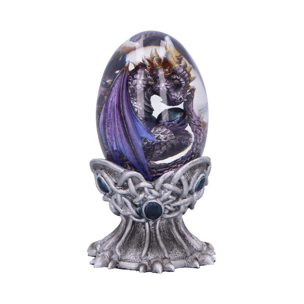 Air Baby Dragon Egg Figurine - Resin Fantasy Statue Gothic Home Decor 12cm