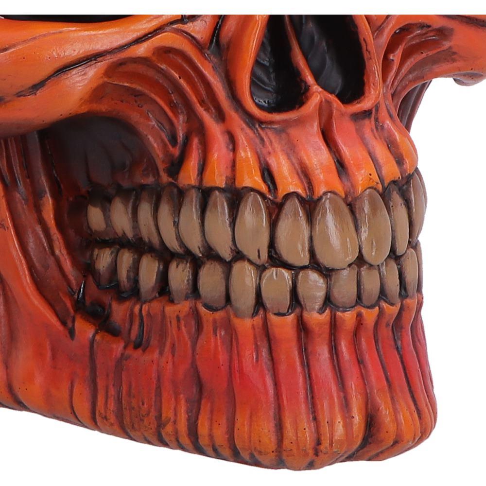 Pumpkin Head Skull Creepy Gothic Halloween Figurine Macabre Horror Decoration