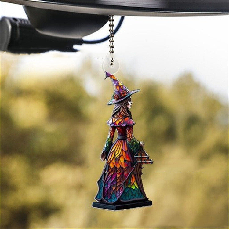 Witch Pendant Car Decorative Ornaments