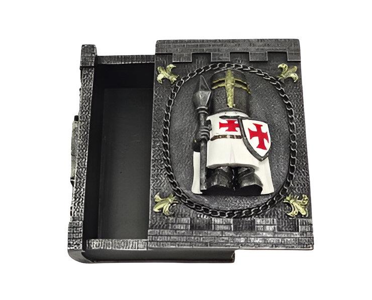 Medieval Templar Knight Box Gothic Armour Design Crusader Gift Keepsake Chest