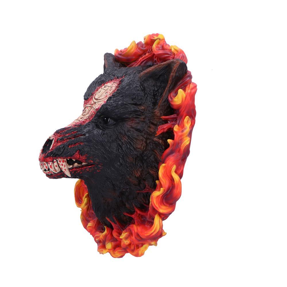 Blizzard Diablo 4 Mephisto Wolf Head Wall Plaque Gaming Horror Collectible