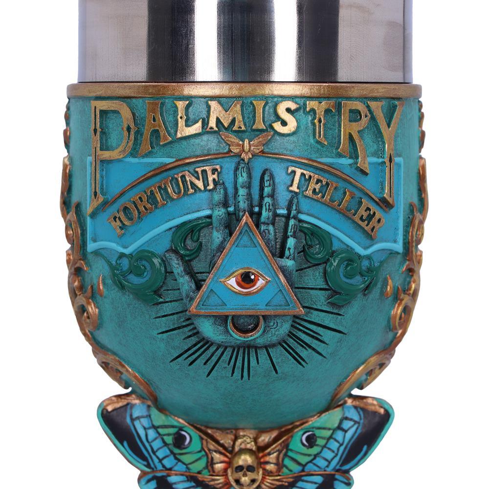 All Seeing Eye Palmistry Chalice Fortune Teller Gothic Altar Goblet Occult  Decor