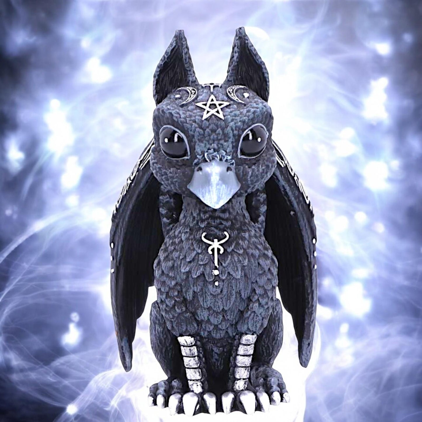 Occult Griffin Figurine Gothic Mythical Statue Unique Fantasy Home Decor magical Art