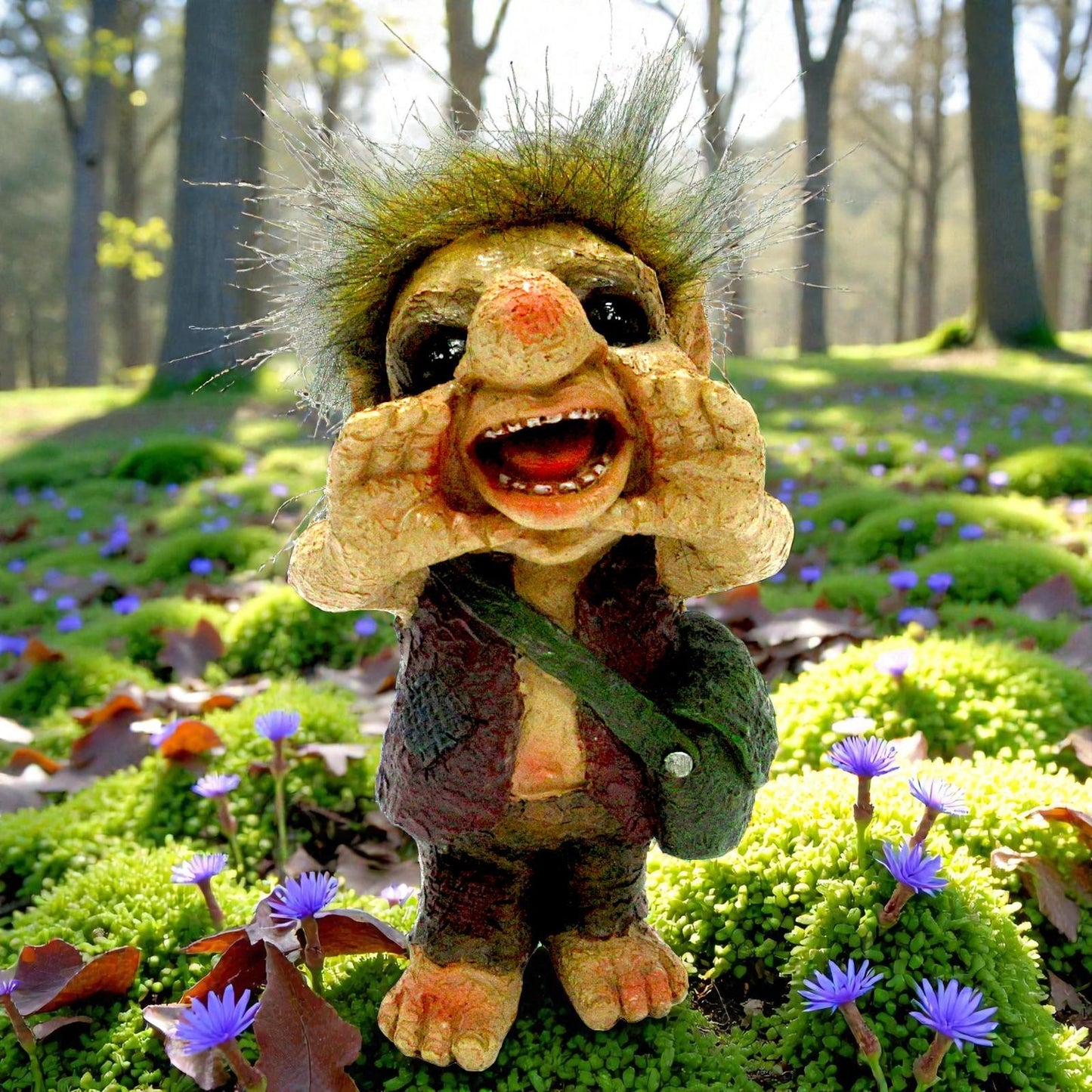 Screaming Troll Figurine Nordic Mythical Resin Ornament Fantasy Collectable Gift