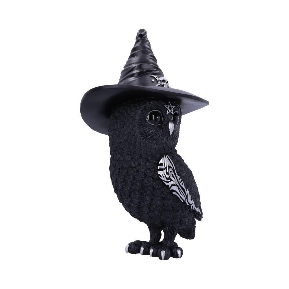 Witchy Owl Figurine Halloween Decor, Gothic Statue, Witchcraft Ornament Home Decor