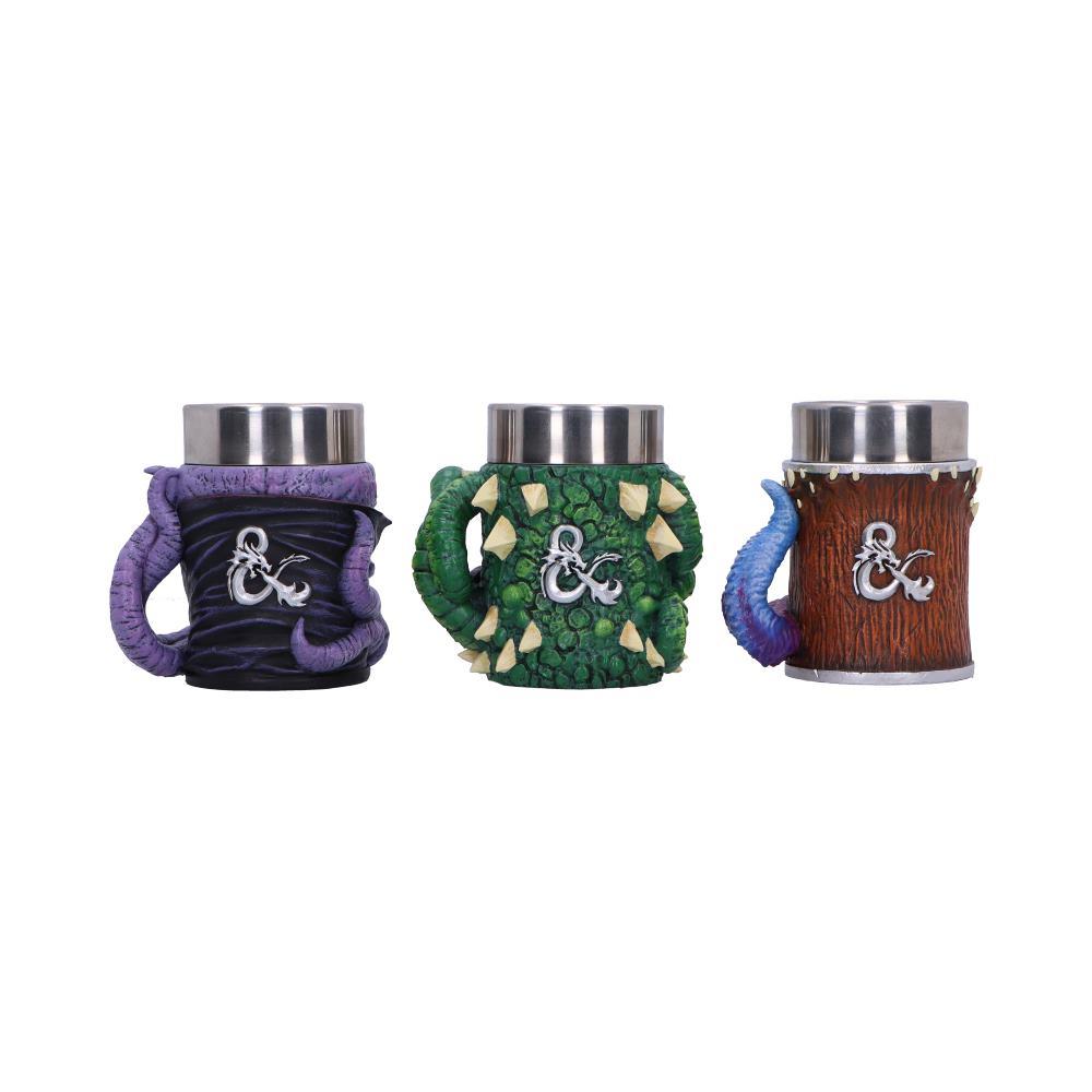Dungeons & Dragons Mini Monster Tankards Set Mimic Spectator Flayer Collectible