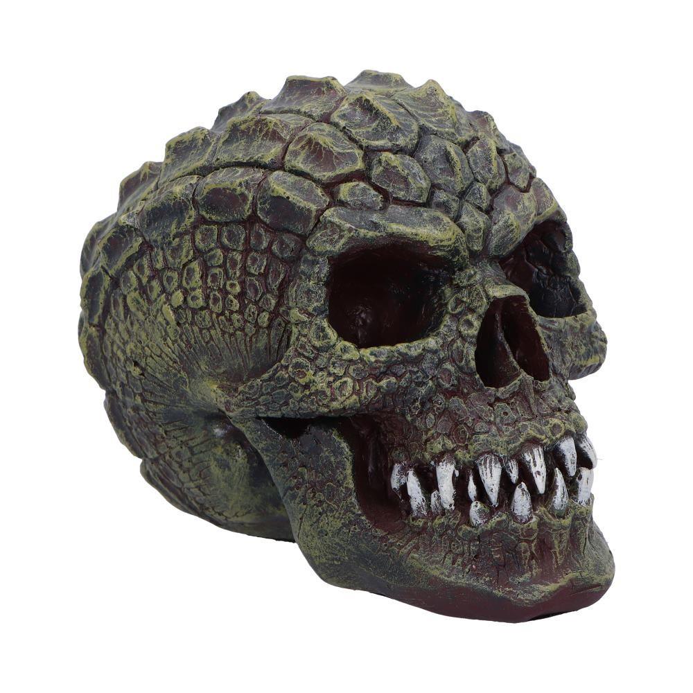 Reptilian Skull Ornament Gothic Decor Fantasy Art