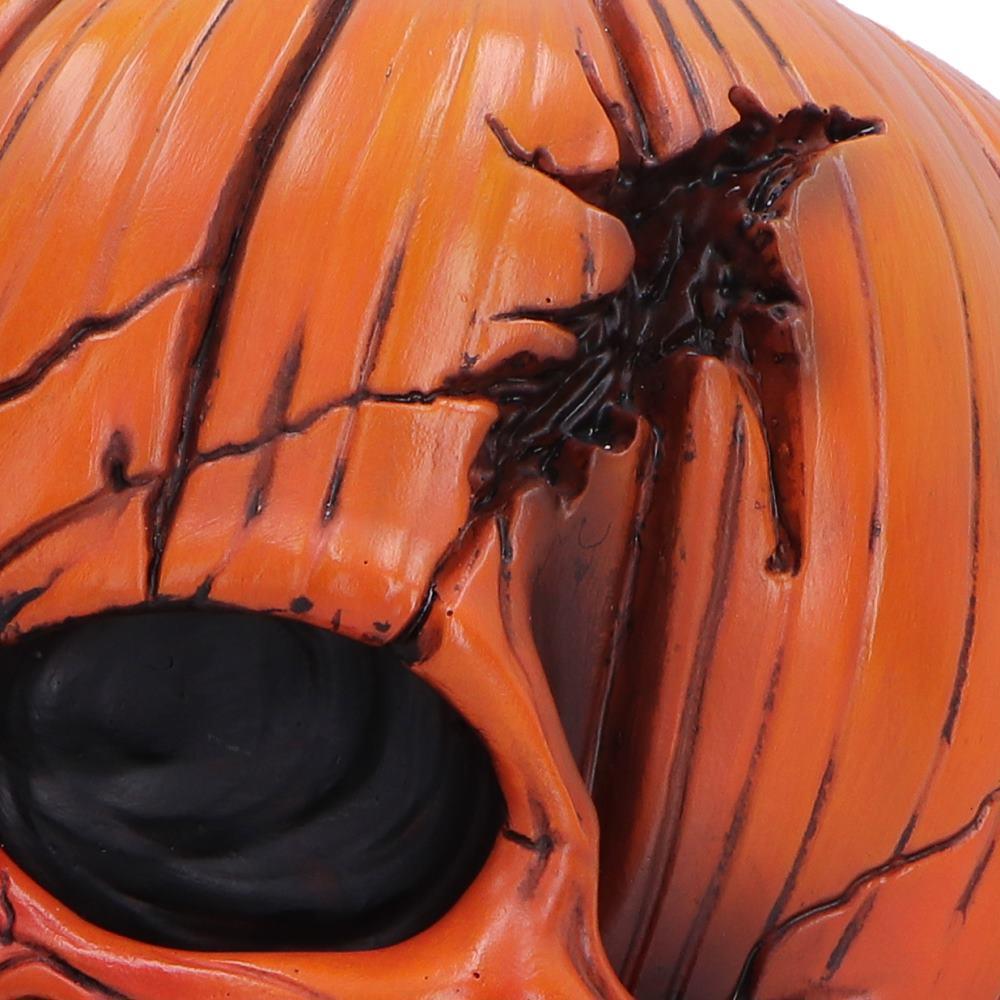 Pumpkin Head Skull Creepy Gothic Halloween Figurine Macabre Horror Decoration