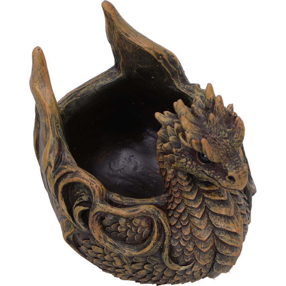 Mythical Dragon Treasure Dish Gothic Jewellery Holder Ornament Fantasy Sculpture