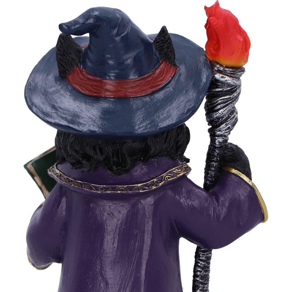 Magical Sorcerer Cat Figurine Wizard Ornament Wiccan Gothic Gift Witchcraft Decor