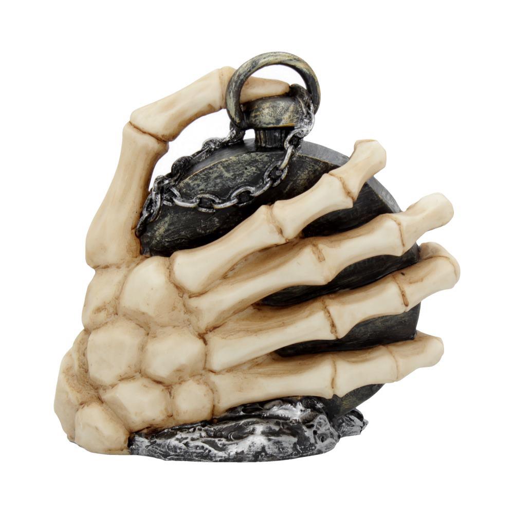 Skeleton Hand Holding Pocket Watch Gothic Mantel Clock Gothic Ornament