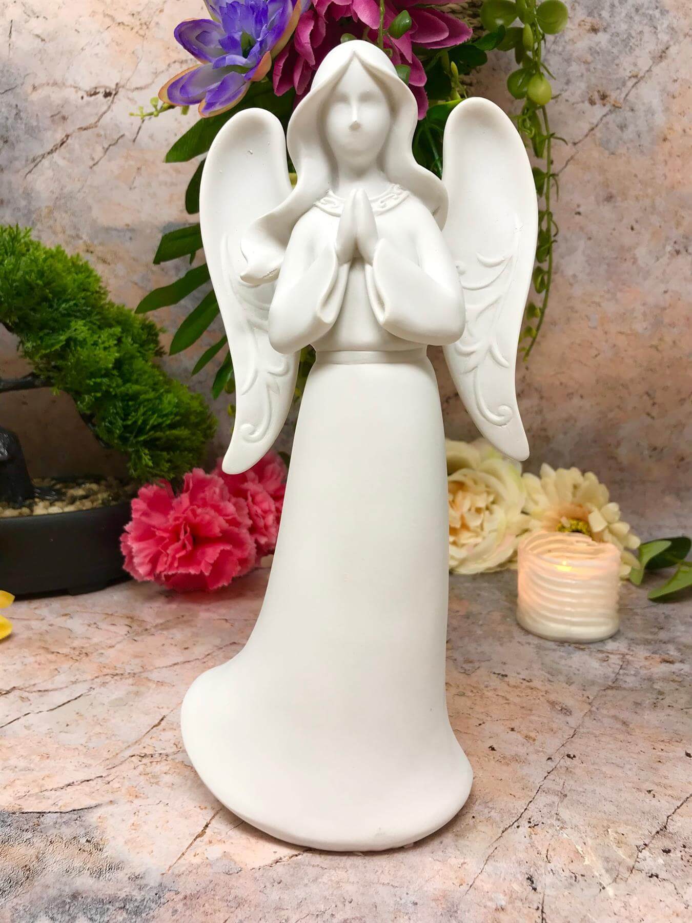 Guardian Praying Angel Figurine Cherub Statue Ornament Sculpture Home Decoration