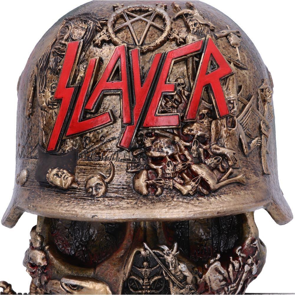 Official Slayer Skull Trinket Box | Eagle Helmet Logo Design | Gothic Resin Collectible 17.5cm