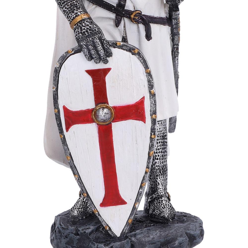 Templar Knight Figurine 16.6cm Medieval Crusader Statue Historical Gothic Decor