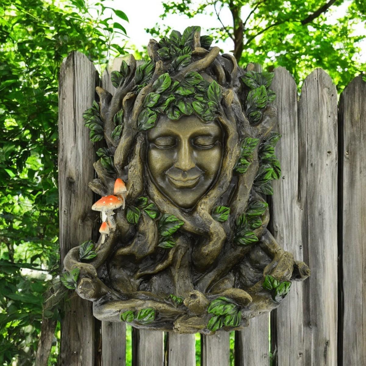 Tree Ent Lady Juniper Wall Plaque and Bird Feeder Garden Decor Home Gift Magical Fantasy H