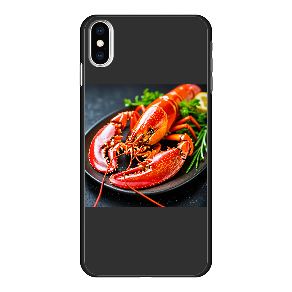 Food Back Printed Black Hard Phone Case