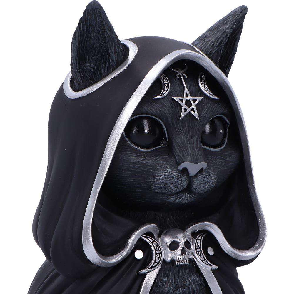 Zefur Cult Cuties Figurine Gothic Black Cat Ornament Occult Altar Statue Gift