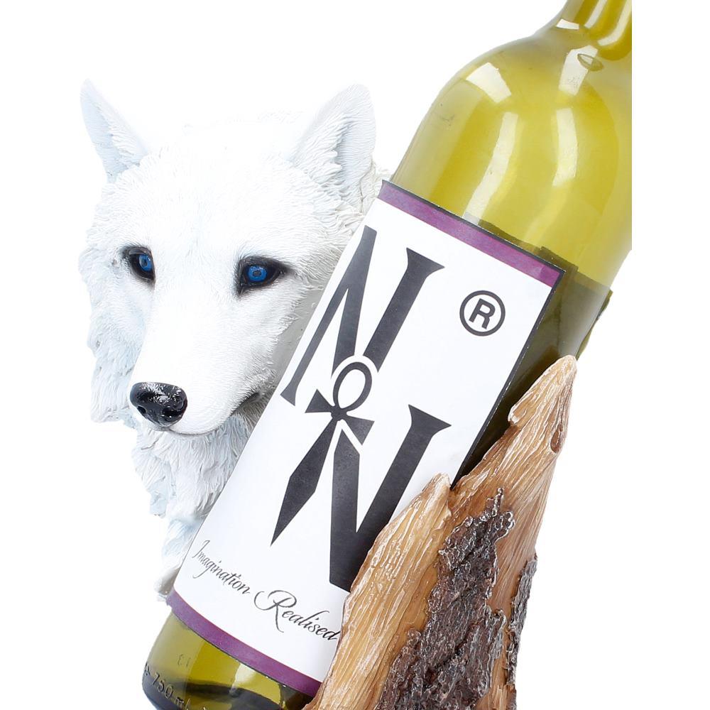 Wolf Head Wine Holder Fantasy Gothic Home Decor Animal Sculpture Wine Rack