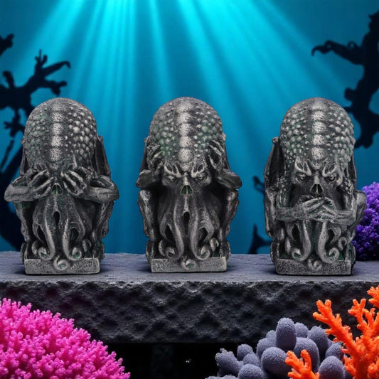 Nemesis Now Three Wise Cthulhu Gothic Figurines Fantasy Lovecraft Inspired Gift