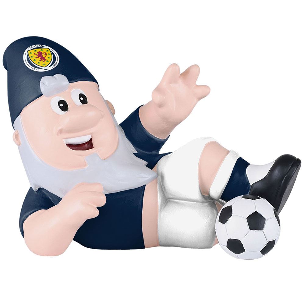 Scottish FA Sliding Tackle Gnome Team Mascot Figurine Football Fan Ornament