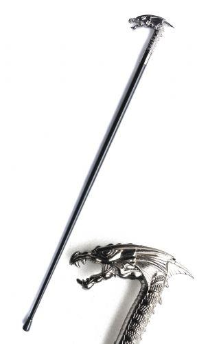 Fantasy Gothic Dragon Cane 95cm | Costume Prop Staff for LARP, Cosplay & Display Use