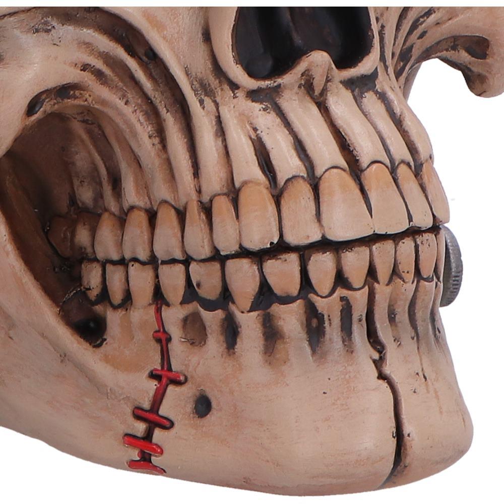 Frankenstein Monster Skull Ornament 15.1cm Gothic Horror Stitched Head Halloween Gift