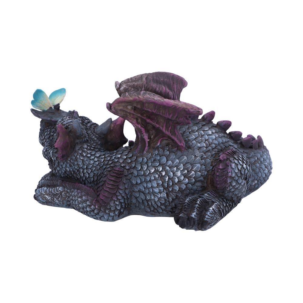 Whimsical Resin Dragon Collectible with Butterfly – Handcrafted 19cm Fantasy Decor