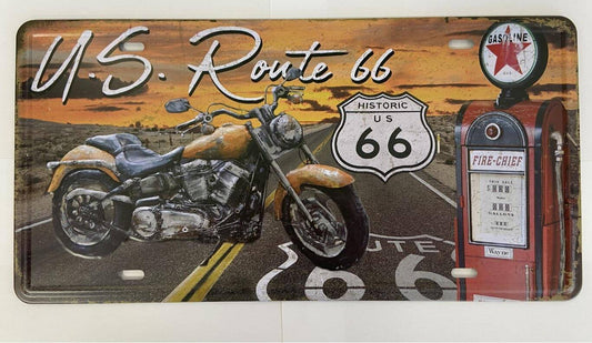 Vintage American Motorbike Metal Sign - Rustic Decor for Motorcycle Enthusiasts Man Cave Garage Shed Wall Decor-Osiris Craftworks