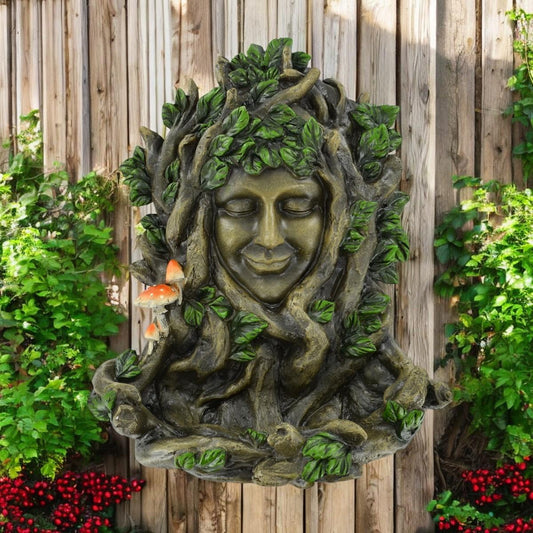 Tree Ent Lady Juniper Wall Plaque and Bird Feeder Garden Decor Home Gift Magical Fantasy H