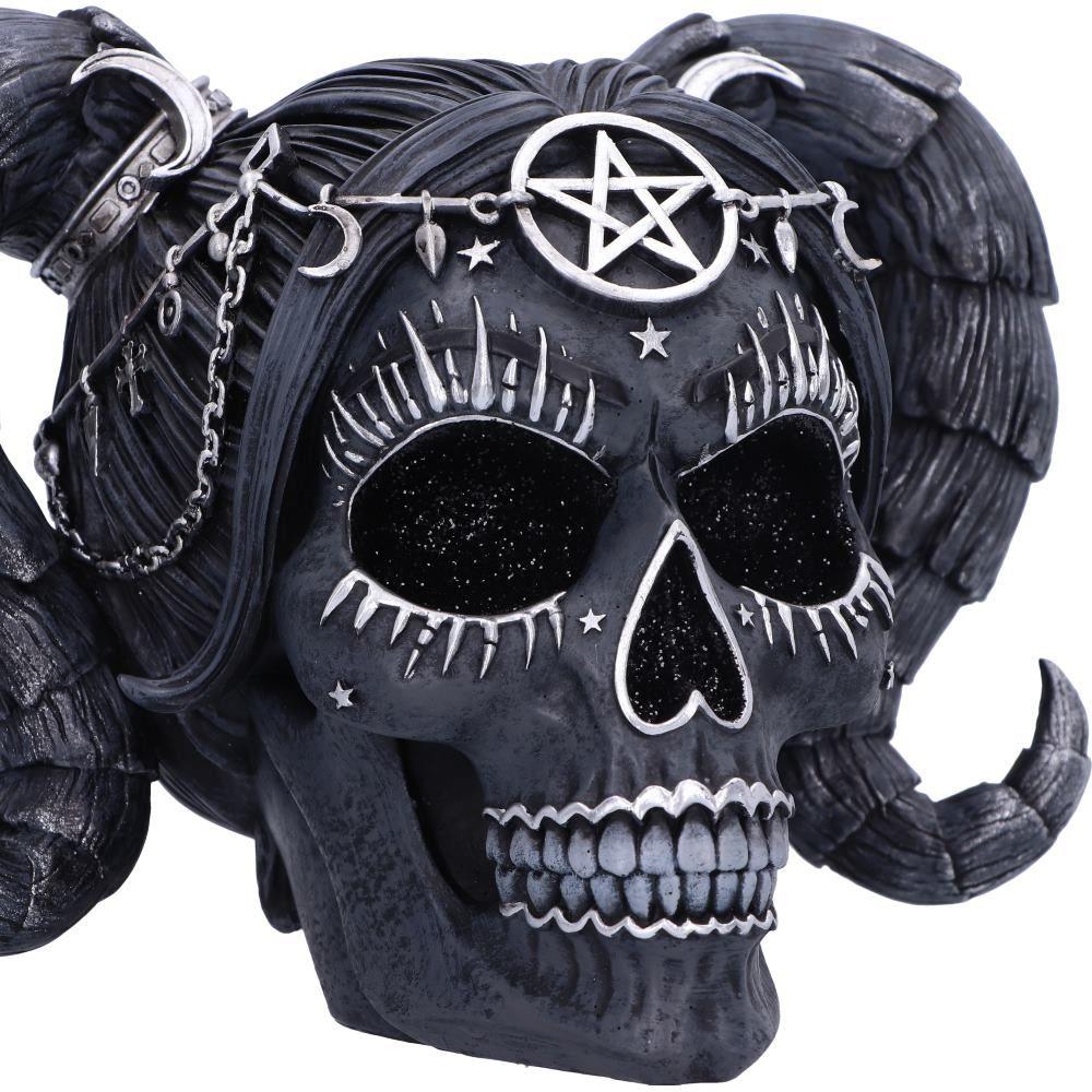 Gothic Baphomet Doll Skull Ornament Alchemy Fantasy Figurine Wiccan Pentagram Statue