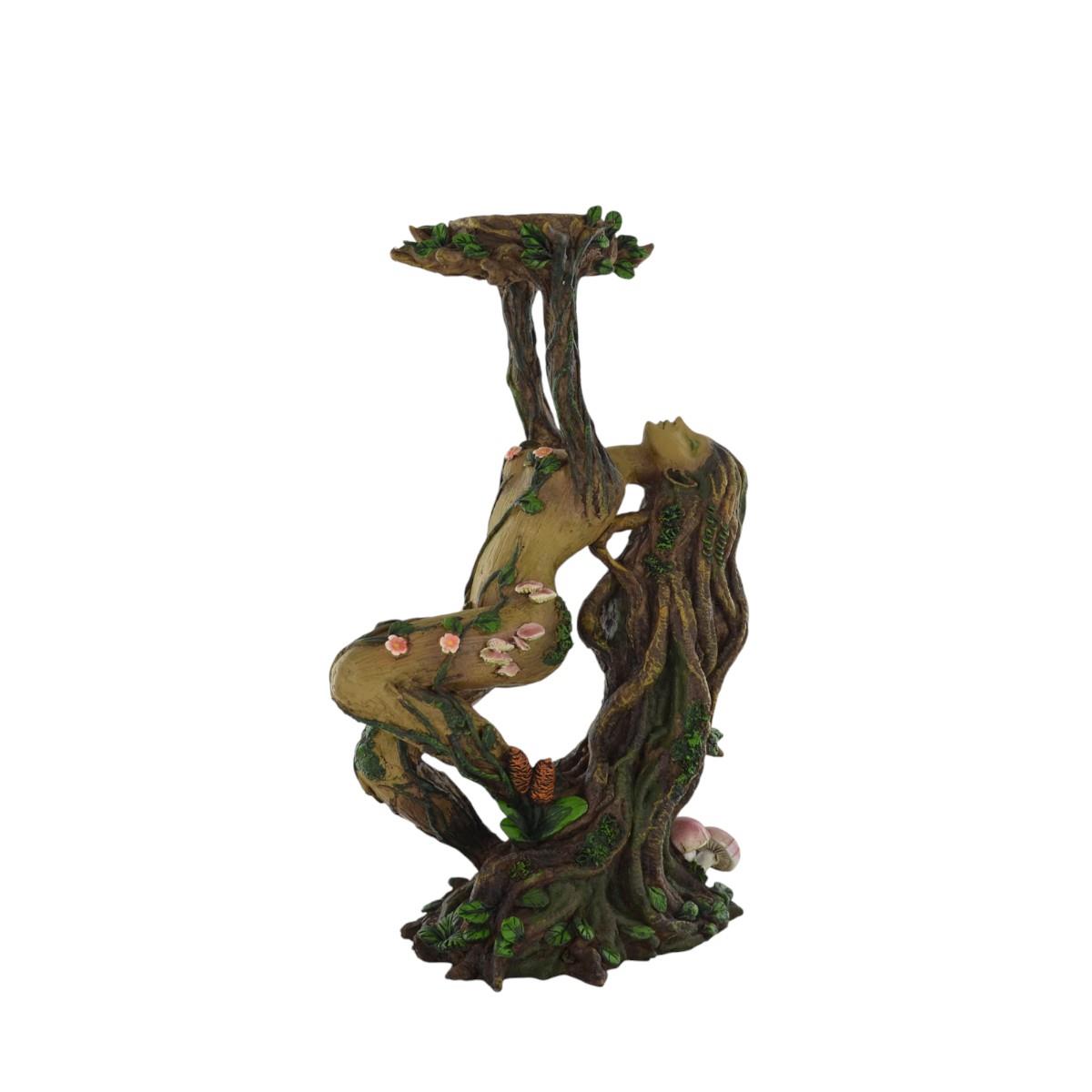 24cm Tree Ent Lady Candle Holder – Mystical Home Decor