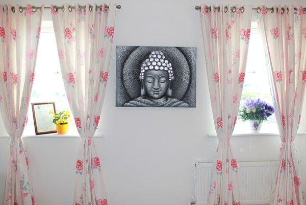 Sun Buddha Silver  60x80cm