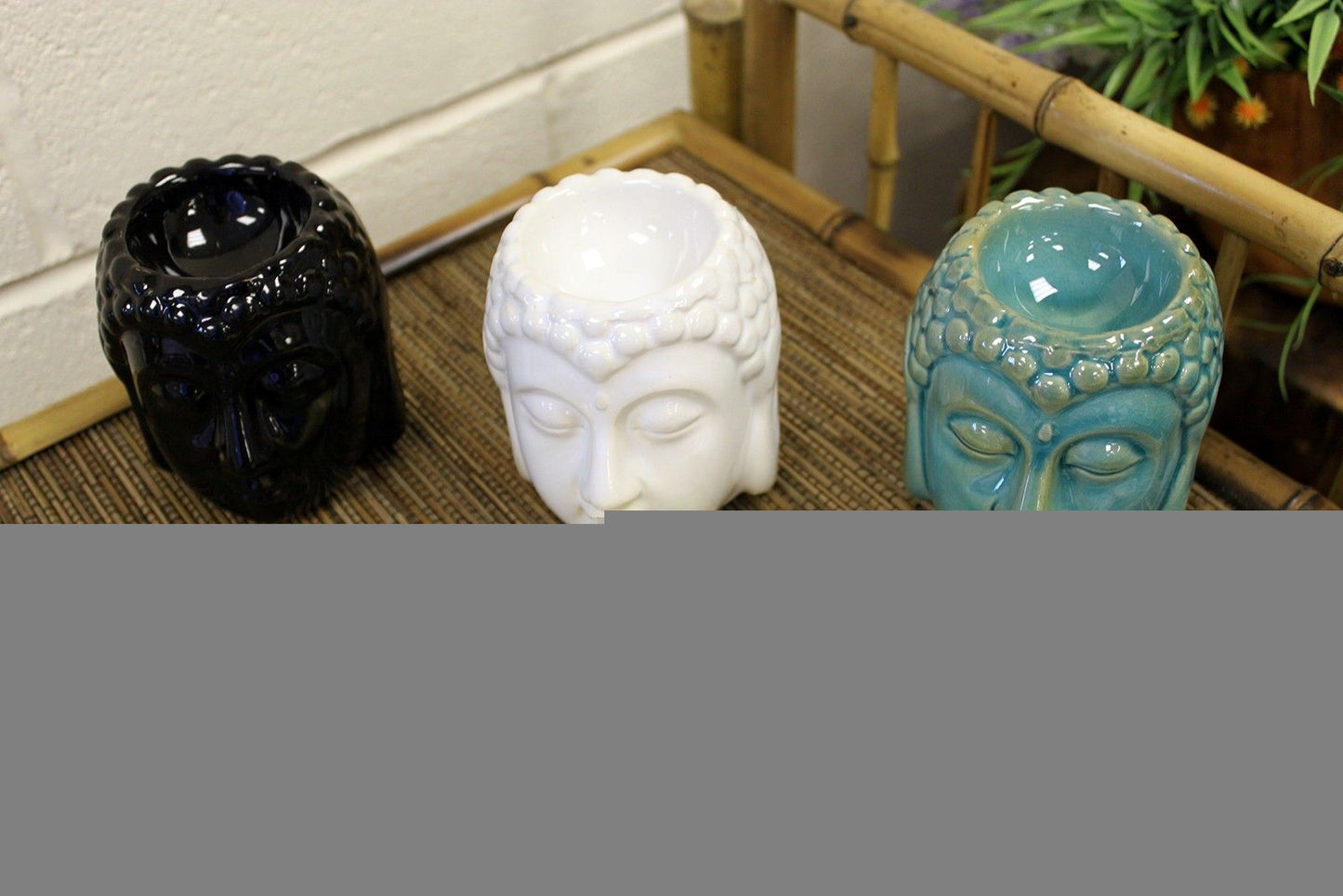 Buddha Oil Burner - Blue