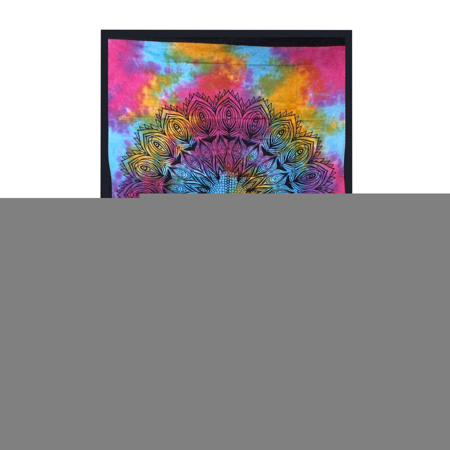 Single Cotton Bedspread + Wall Hanging - Peaceful Buddha