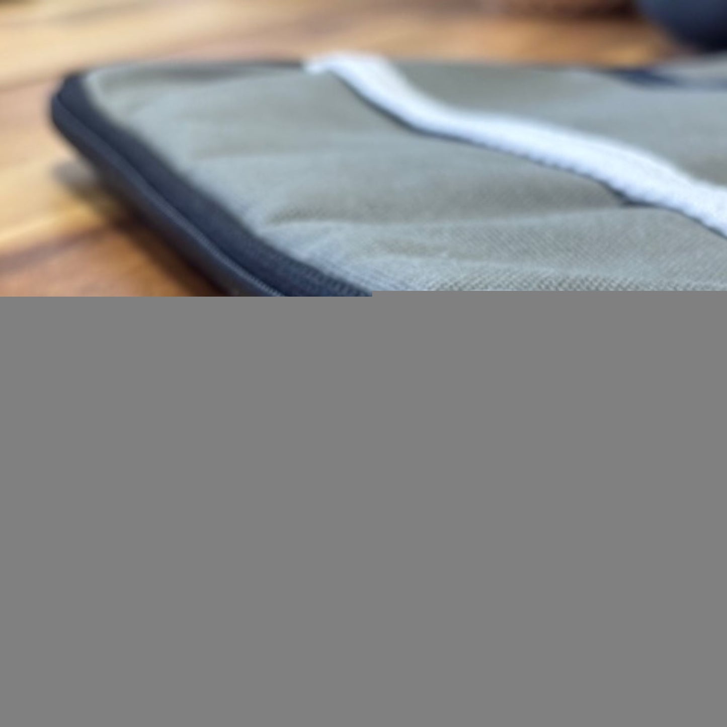 Canvas Travel Laptop Pouch - Olive